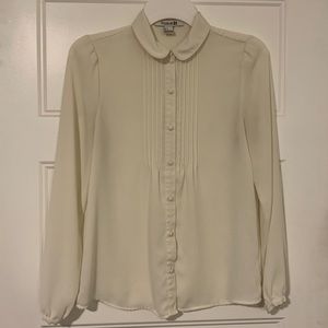 White Peter Pan Blouse
